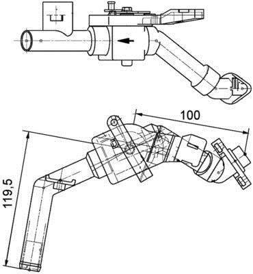 Válvula de control de refrigerante MAHLE Aftermarket ref. CV 8 000P