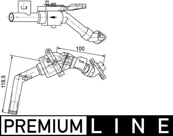 Válvula de control de refrigerante MAHLE Aftermarket ref. CV 8 000P