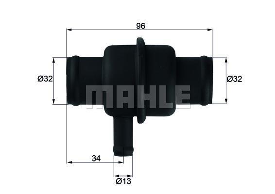Thermostat d'eau (Calorstat) MAHLE Aftermarket ref. TH 1 79
