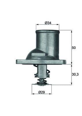 Thermostat d'eau (Calorstat) MAHLE Aftermarket ref. TI 1 83