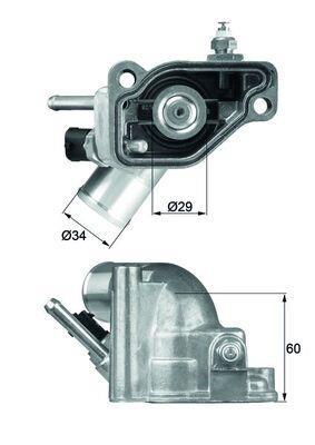 Thermostat d'eau (Calorstat) MAHLE Aftermarket ref. TI 5 92