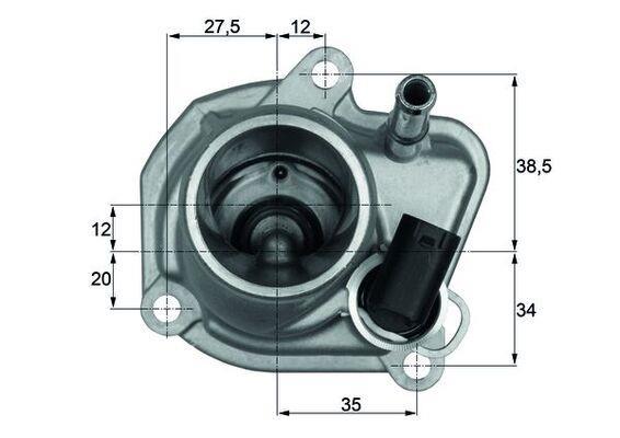 Thermostat d'eau (Calorstat) MAHLE Aftermarket ref. TI 29 87