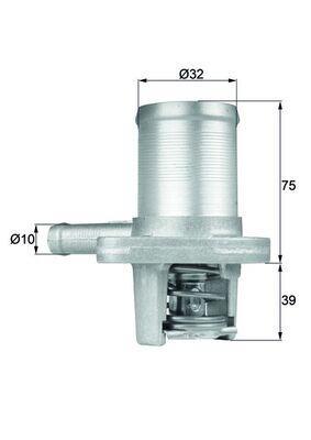 Thermostat d'eau (Calorstat) MAHLE Aftermarket ref. TI 40 89