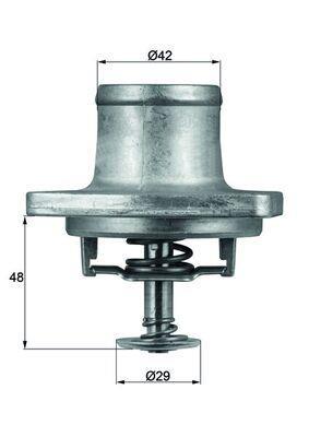 Thermostat d'eau (Calorstat) MAHLE Aftermarket ref. TI 48 80D