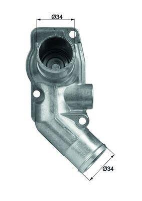 Thermostat d'eau (Calorstat) MAHLE Aftermarket ref. TI 50 92D