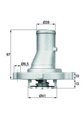Thermostat d'eau (Calorstat) MAHLE Aftermarket ref. TI 68 87D