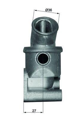 Thermostat d'eau (Calorstat) MAHLE Aftermarket ref. TI 71 87D