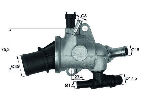 Thermostat d'eau (Calorstat) MAHLE Aftermarket ref. TI 142 83
