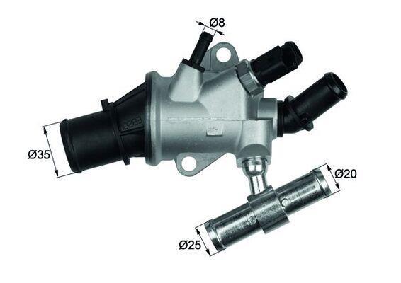 Thermostat d'eau (Calorstat) MAHLE Aftermarket ref. TI 157 88