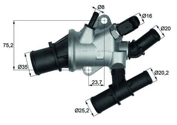 Thermostat d'eau (Calorstat) MAHLE Aftermarket ref. TI 162 88