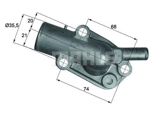 Thermostat d'eau (Calorstat) MAHLE Aftermarket ref. TI 188 87D
