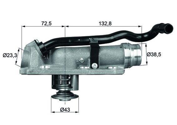Thermostat d'eau (Calorstat) MAHLE Aftermarket ref. TM 9 105