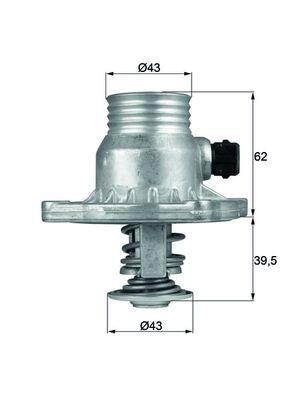 Thermostat d'eau (Calorstat) MAHLE Aftermarket ref. TM 11 105
