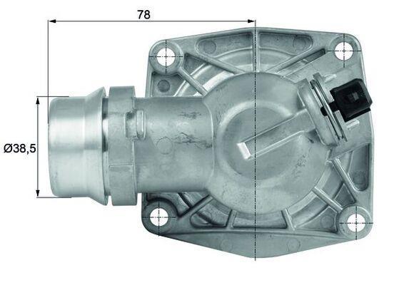 Thermostat d'eau (Calorstat) MAHLE Aftermarket ref. TM 16 105