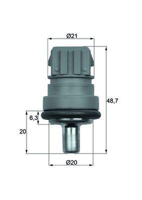Sensor de temperatura motor MAHLE Aftermarket ref. TSE 1D