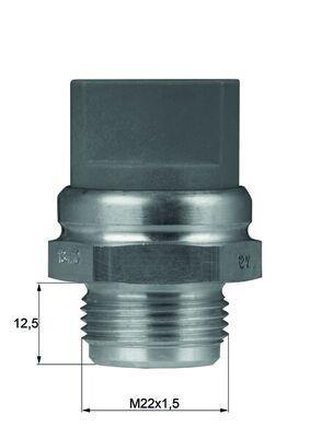 Interrupteur de température, ventilateur de radiateur MAHLE Aftermarket ref. TSW 9D