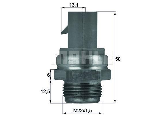 Interrupteur de température, ventilateur de radiateur MAHLE Aftermarket ref. TSW 14D