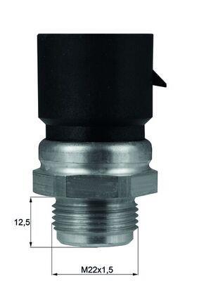 Interrupteur de température, ventilateur de radiateur MAHLE Aftermarket ref. TSW 36D