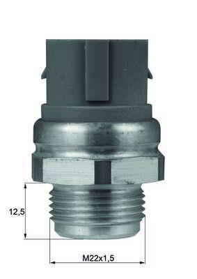 Interrupteur de température, ventilateur de radiateur MAHLE Aftermarket TSW 49D