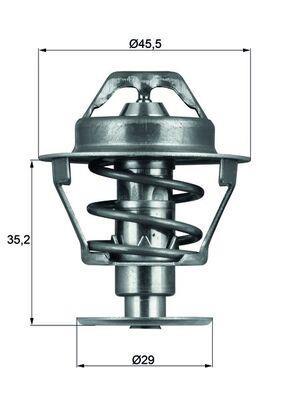 Thermostat d'eau (Calorstat) MAHLE Aftermarket ref. TX 81 89D