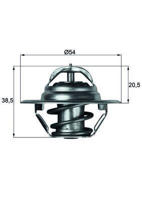 Thermostat d'eau (Calorstat) MAHLE Aftermarket ref. TX 3 79D