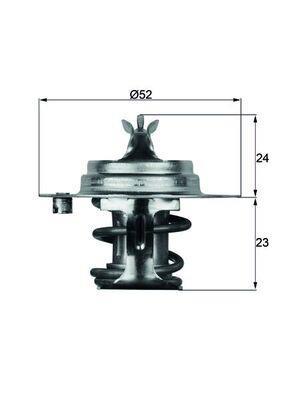 Thermostat d'eau (Calorstat) MAHLE Aftermarket ref. TX 7 88D
