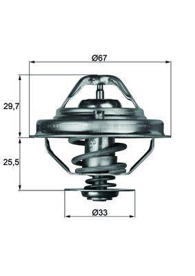 Thermostat d'eau (Calorstat) MAHLE Aftermarket ref. TX 38 80D