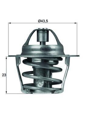 Thermostat d'eau (Calorstat) MAHLE Aftermarket ref. TX 61 83