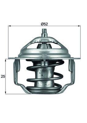 Thermostat d'eau (Calorstat) MAHLE Aftermarket ref. TX 64 82