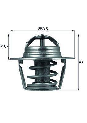 Thermostat d'eau (Calorstat) MAHLE Aftermarket ref. TX 91 89D