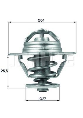 Thermostat d'eau (Calorstat) MAHLE Aftermarket ref. TX 92 86D