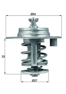 Thermostat d'eau (Calorstat) MAHLE Aftermarket ref. TX 95 83D