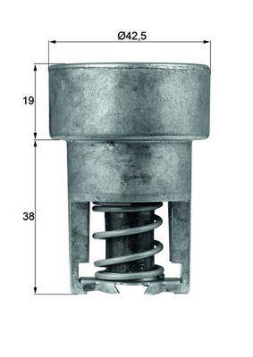 Thermostat d'eau (Calorstat) MAHLE Aftermarket ref. TX 98 82