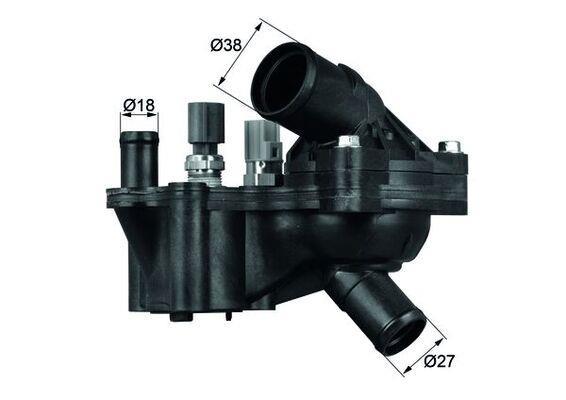 Thermostat d'eau (Calorstat) MAHLE Aftermarket ref. TH 7 92