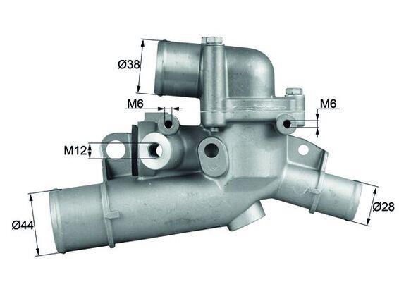 Thermostat d'eau (Calorstat) MAHLE Aftermarket ref. TI 159 87