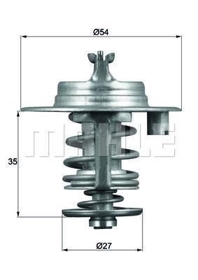 Thermostat d'eau (Calorstat) MAHLE Aftermarket ref. TX 96 83D