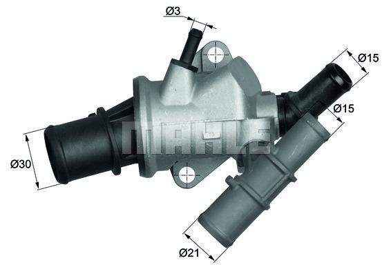 Thermostat d'eau (Calorstat) MAHLE Aftermarket ref. TI 178 88