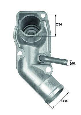 Thermostat d'eau (Calorstat) MAHLE Aftermarket ref. TI 213 92D