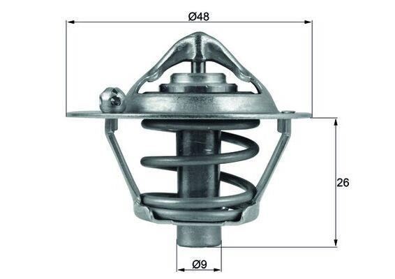 Thermostat d'eau (Calorstat) MAHLE Aftermarket ref. TX 108 82D
