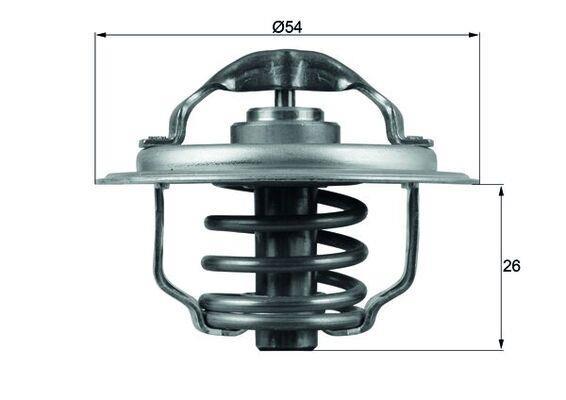 Thermostat d'eau (Calorstat) MAHLE Aftermarket ref. TX 111 87D