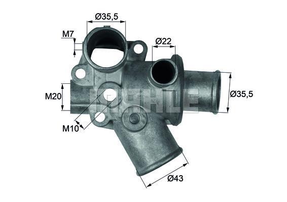 Thermostat d'eau (Calorstat) MAHLE Aftermarket ref. TI 94 80D