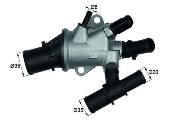 Thermostat d'eau (Calorstat) MAHLE Aftermarket ref. TI 170 88