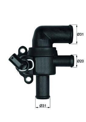 Thermostat d'eau (Calorstat) MAHLE Aftermarket ref. TI 53 90