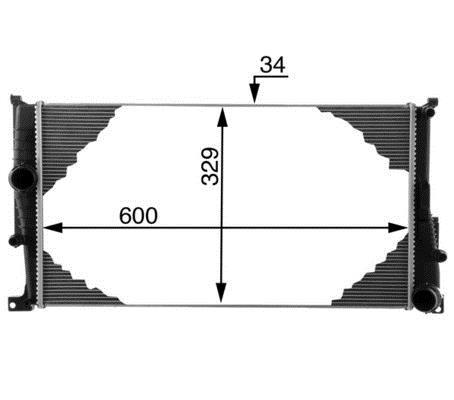 Radiateur moteur (Radiateur de refroidissement) MAHLE Aftermarket CR 1721 000P