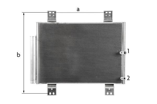 Condenseur, climatisation (Radiateur de climatisation) MAHLE Aftermarket ref. AC 824 000P