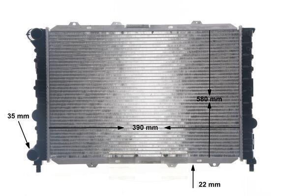 Radiateur moteur (Radiateur de refroidissement) MAHLE Aftermarket CR 1567 000S