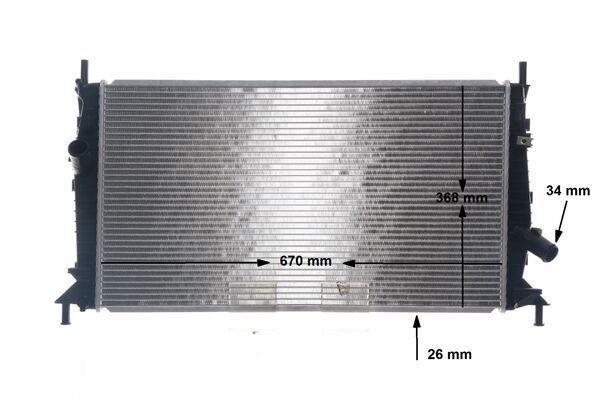 Radiateur moteur (Radiateur de refroidissement) MAHLE Aftermarket CR 1584 000S
