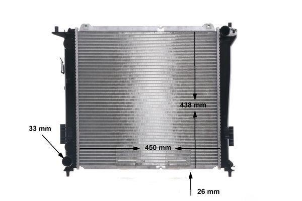 Radiateur moteur (Radiateur de refroidissement) MAHLE Aftermarket CR 1367 000S