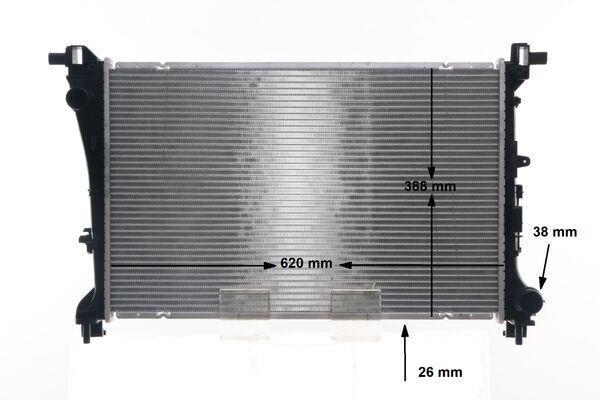 Radiateur moteur (Radiateur de refroidissement) MAHLE Aftermarket CR 1664 000S