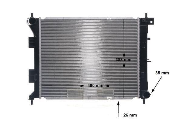 Radiateur moteur (Radiateur de refroidissement) MAHLE Aftermarket ref. CR 1693 000S